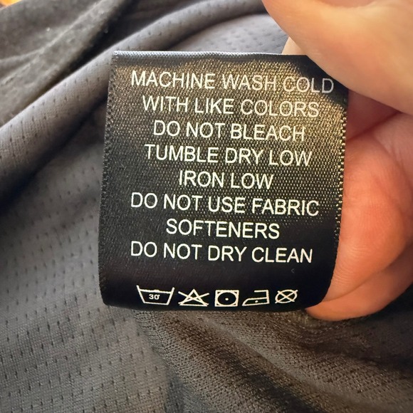 GRUNDENS Mens XXL LS Performance Shirt Dark Brown Moisture Wicking Fishing - Picture 7 of 7